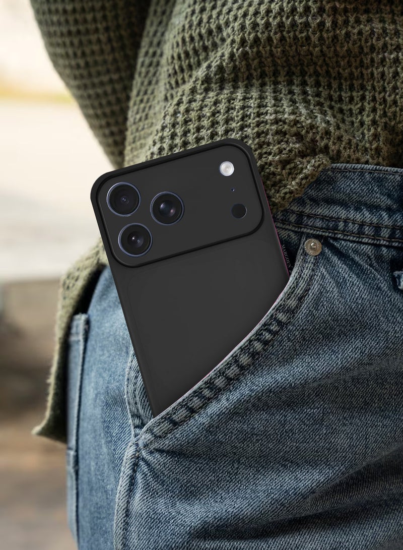 مارجون Air Skin Slim Case for iPhone 17 Pro Max - Lightweight Matte Finish Cover with Scratch and Drop Protection - black - Image 5