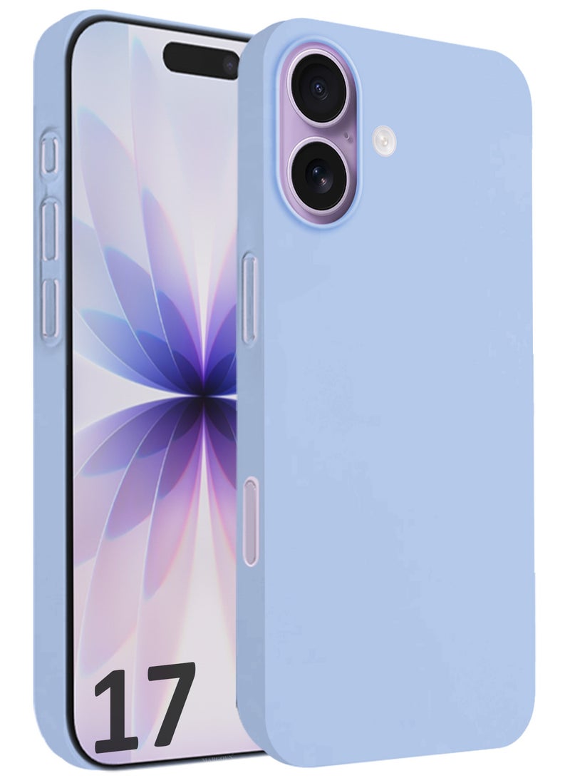 مارجون Air Skin Slim Case for iPhone 17 - Lightweight Matte Finish Cover with Scratch and Drop Protection - Light Blue - Image 1