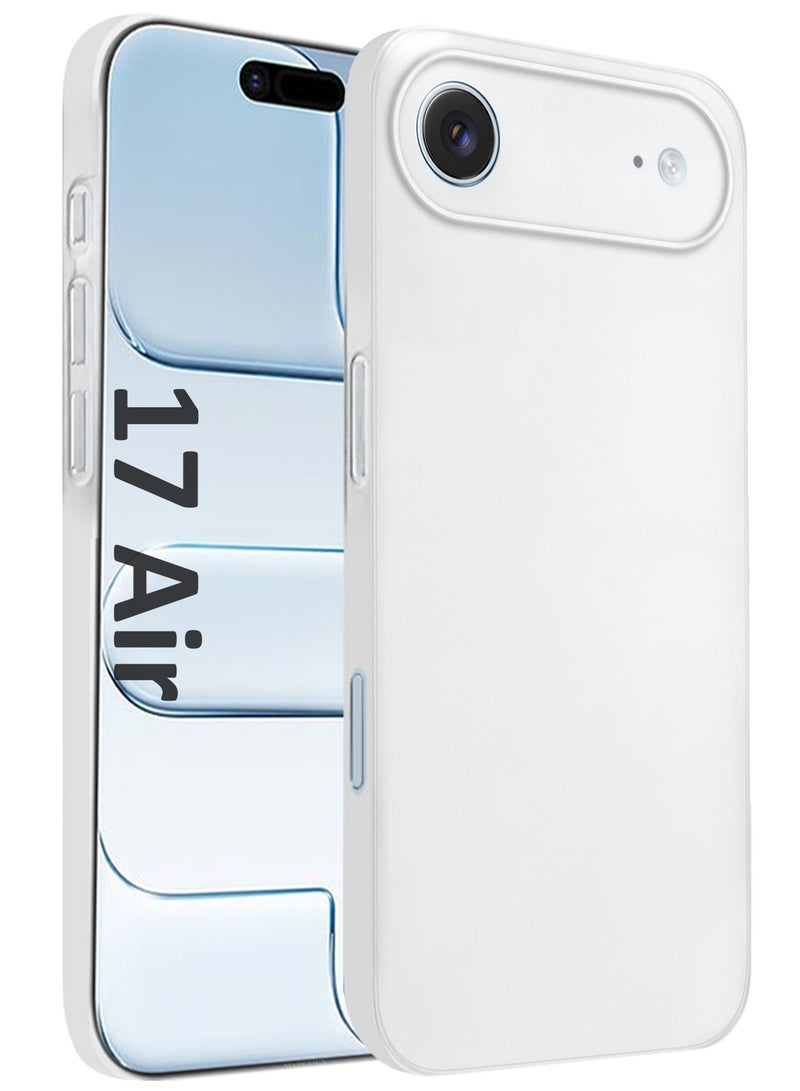 مارجون Air Skin Slim Case for iPhone 17 Air - Lightweight Matte Finish Cover with Scratch and Drop Protection - Frosted Clear - Image 1