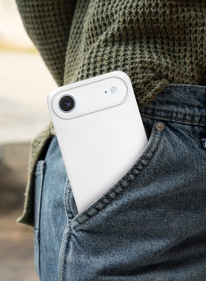 مارجون Air Skin Slim Case for iPhone 17 Air - Lightweight Matte Finish Cover with Scratch and Drop Protection - Frosted Clear - Image 5