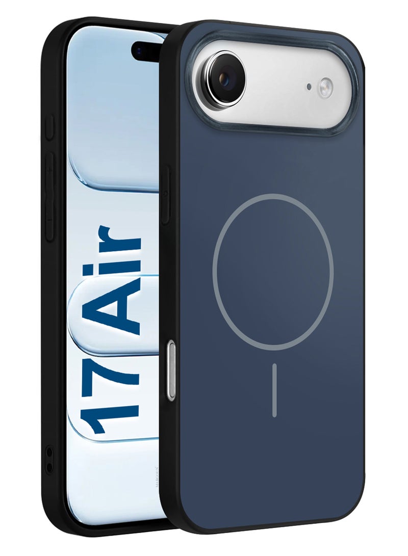 MARGOUN Full Coverage Hard TPU Case for iPhone 17 Air - MagSafe Compatible - Glossy Finish - Dark Blue-1 - Image 1