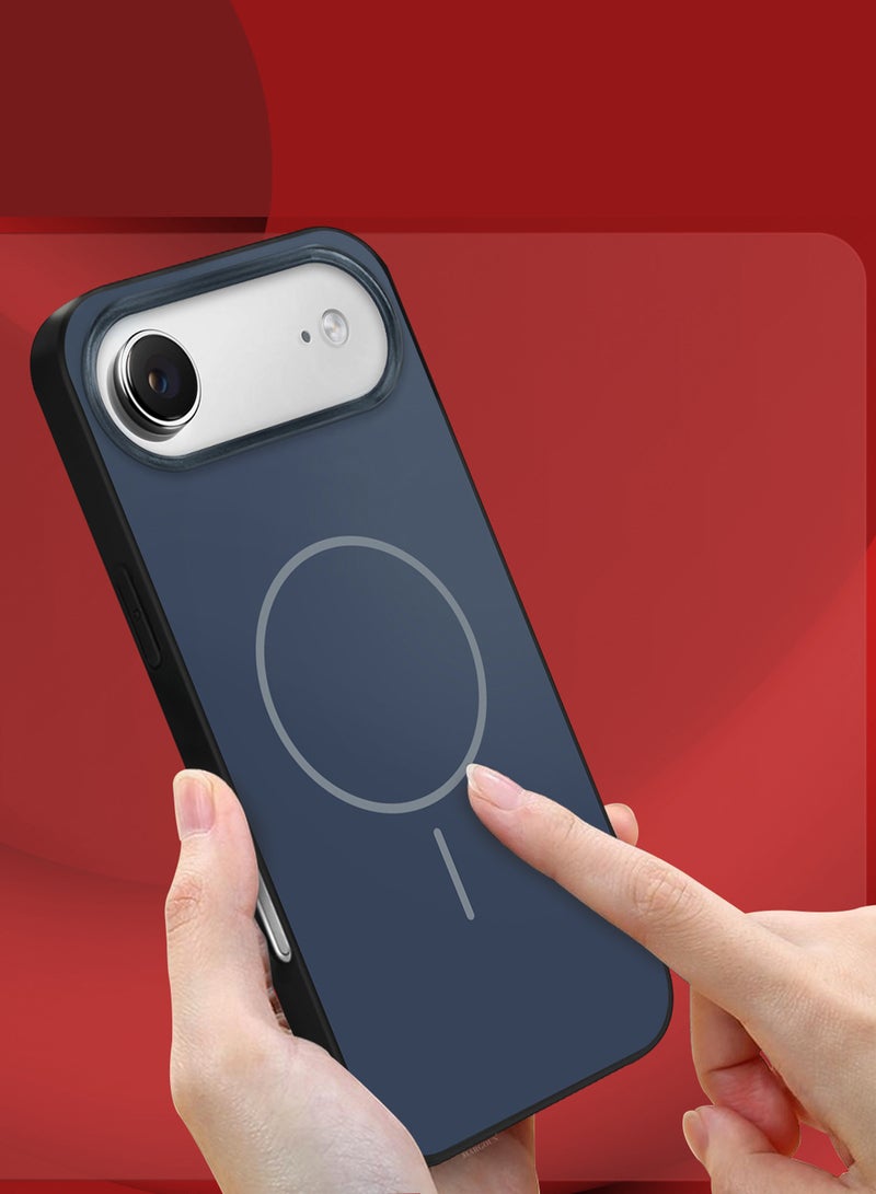 MARGOUN Full Coverage Hard TPU Case for iPhone 17 Air - MagSafe Compatible - Glossy Finish - Dark Blue-1 - Image 3