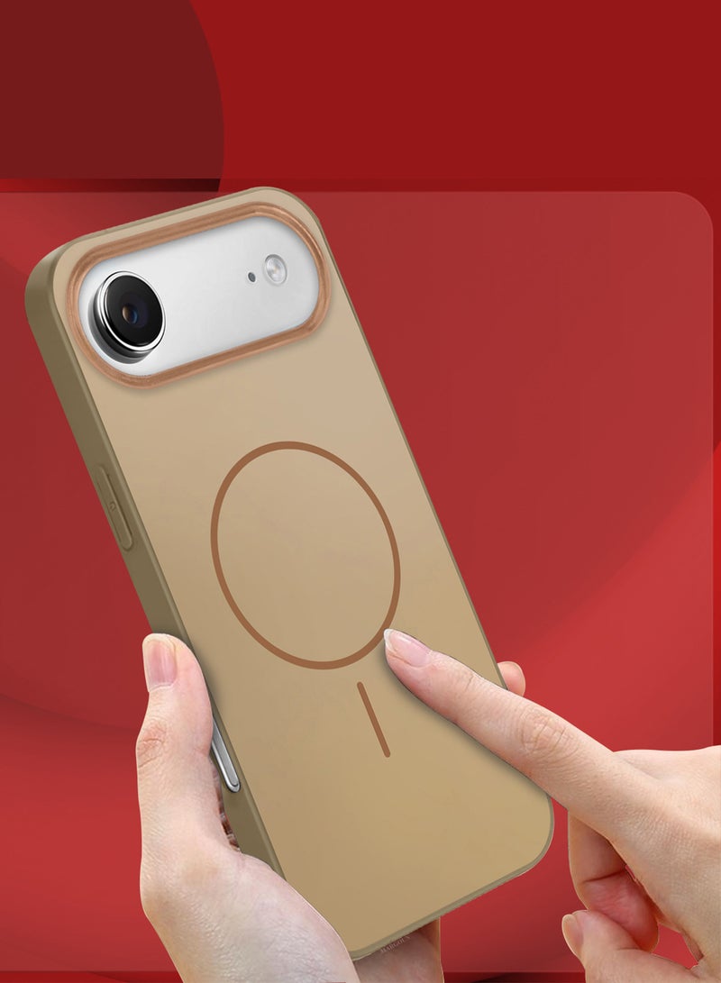 MARGOUN Full Coverage Hard TPU Case for iPhone 17 Air - MagSafe Compatible - Glossy Finish - Desert Titanium-1 - Image 5