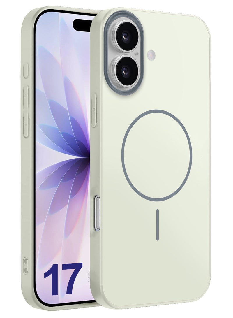 MARGOUN Full Coverage Hard TPU Case for iPhone 17 - MagSafe Compatible - Glossy Finish - Off White-1 - Image 1