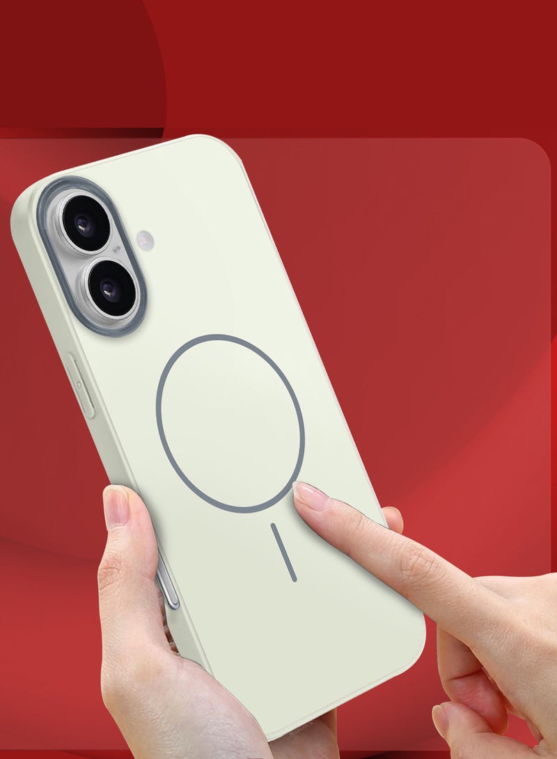 MARGOUN Full Coverage Hard TPU Case for iPhone 17 - MagSafe Compatible - Glossy Finish - Off White-1 - Image 3