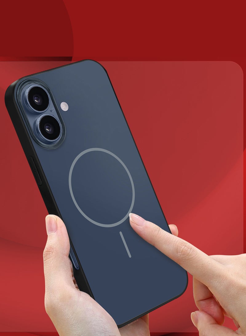 MARGOUN Full Coverage Hard TPU Case for iPhone 17 - MagSafe Compatible - Glossy Finish - Dark Blue-1 - Image 3