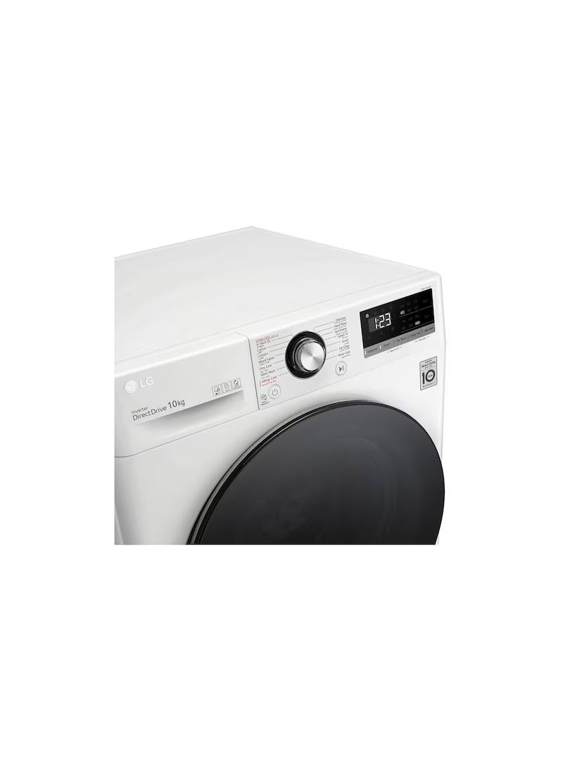 إل جي 10 kg Front Load Washing Machine with AI DD, Steam, 1400 RPM, White – F4Y3RYGYWV 10 kg F4Y3RYGYWV white - Image 3