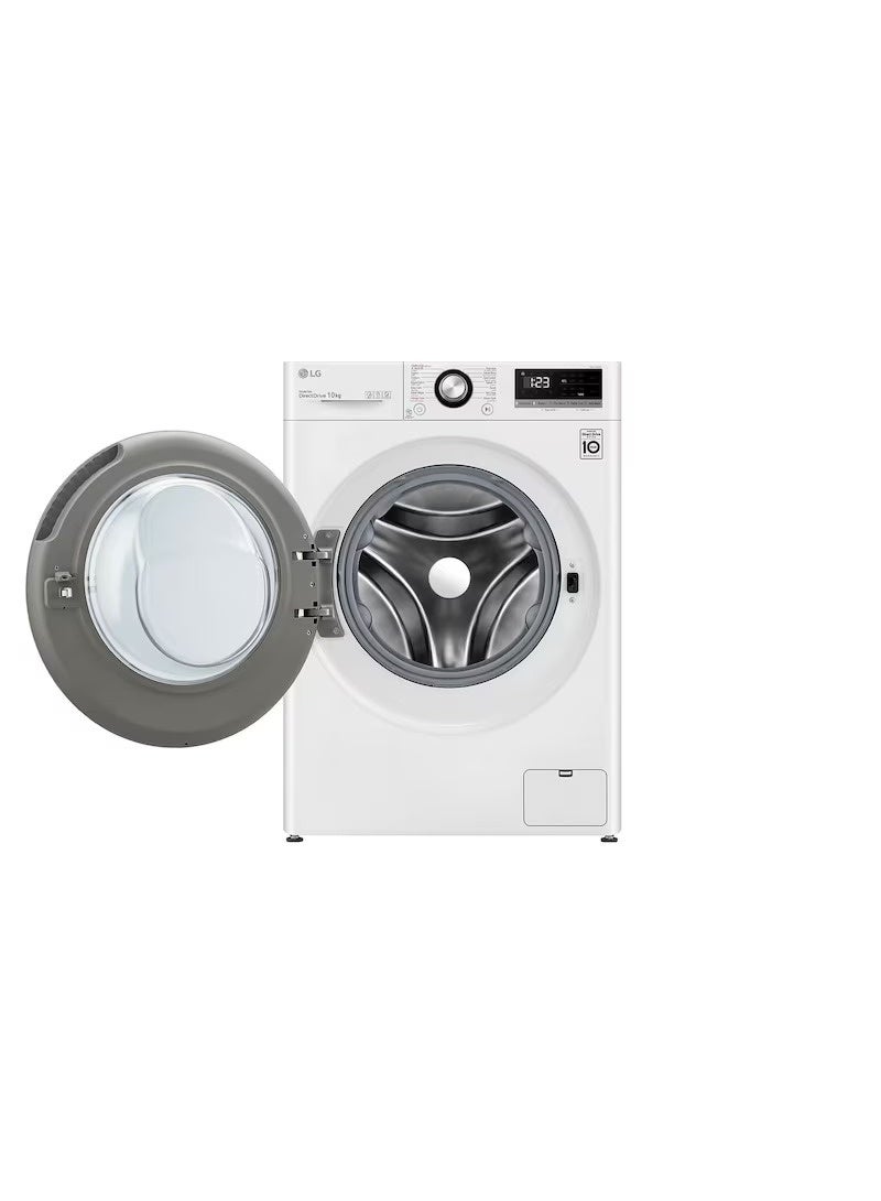 إل جي 10 kg Front Load Washing Machine with AI DD, Steam, 1400 RPM, White – F4Y3RYGYWV 10 kg F4Y3RYGYWV white - Image 2