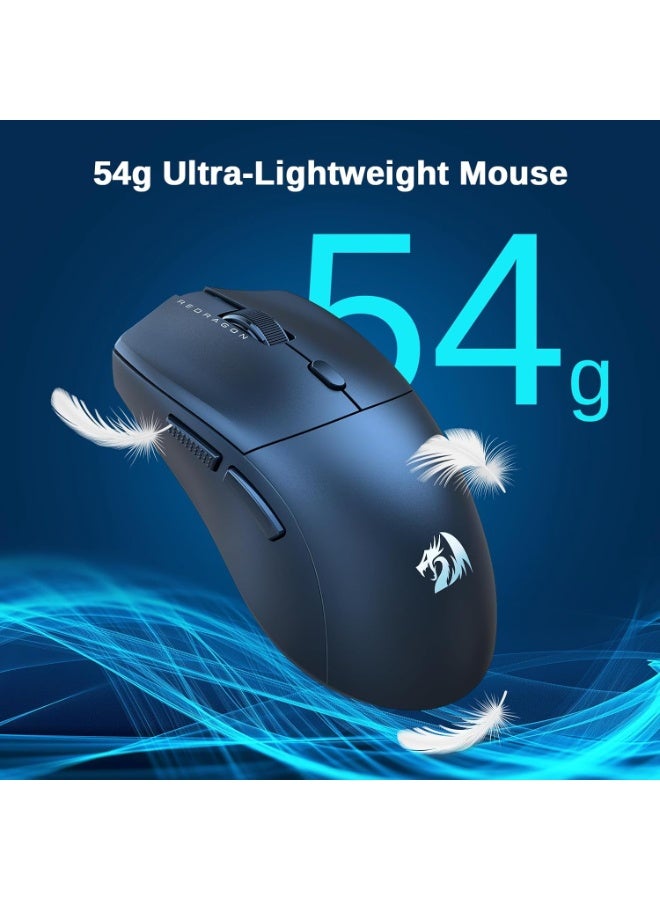 REDRAGON Wireless Gaming Mouse M815-STD, 3 Modes Lightweight Wireless Mouse, Full Programmable Buttons, 12000 DPI Software Supports DIY Keybinds - Black - Image 5