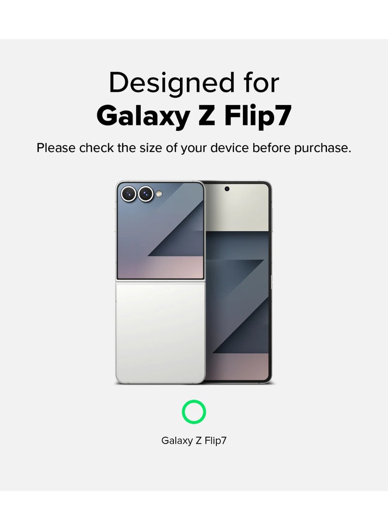 رينجك Fusion Design Compatible with Samsung Galaxy Z Flip 7 Case Cover Transparent PC Back Soft Flexible TPU Bumper Scratch Resistant Shockproof Protection Back Phone Cover Dry Flowers - Image 3