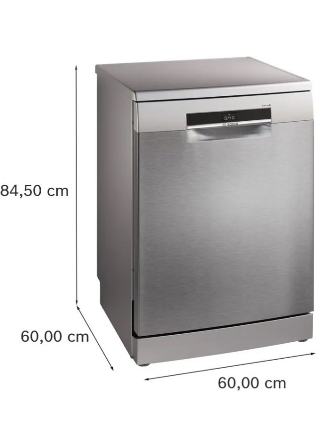 بوش Dishwasher 14 Place Settings,60 cm, Silver Inox,Home Connect Wi-Fi,6 Programs and 5 options,Efficient Dry,Super Silence 44dB - SMS6EMI62V 14 OZ SMS6EMI62V silver - Image 3