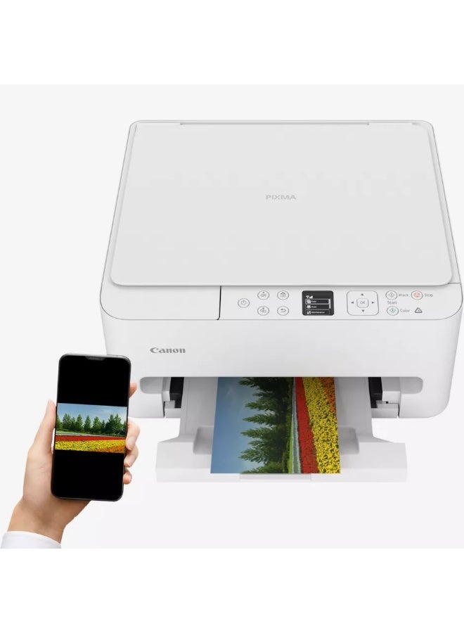 Canon PIXMA TS6540i Wireless Color 3-in-1 Inkjet Printer White - Image 5