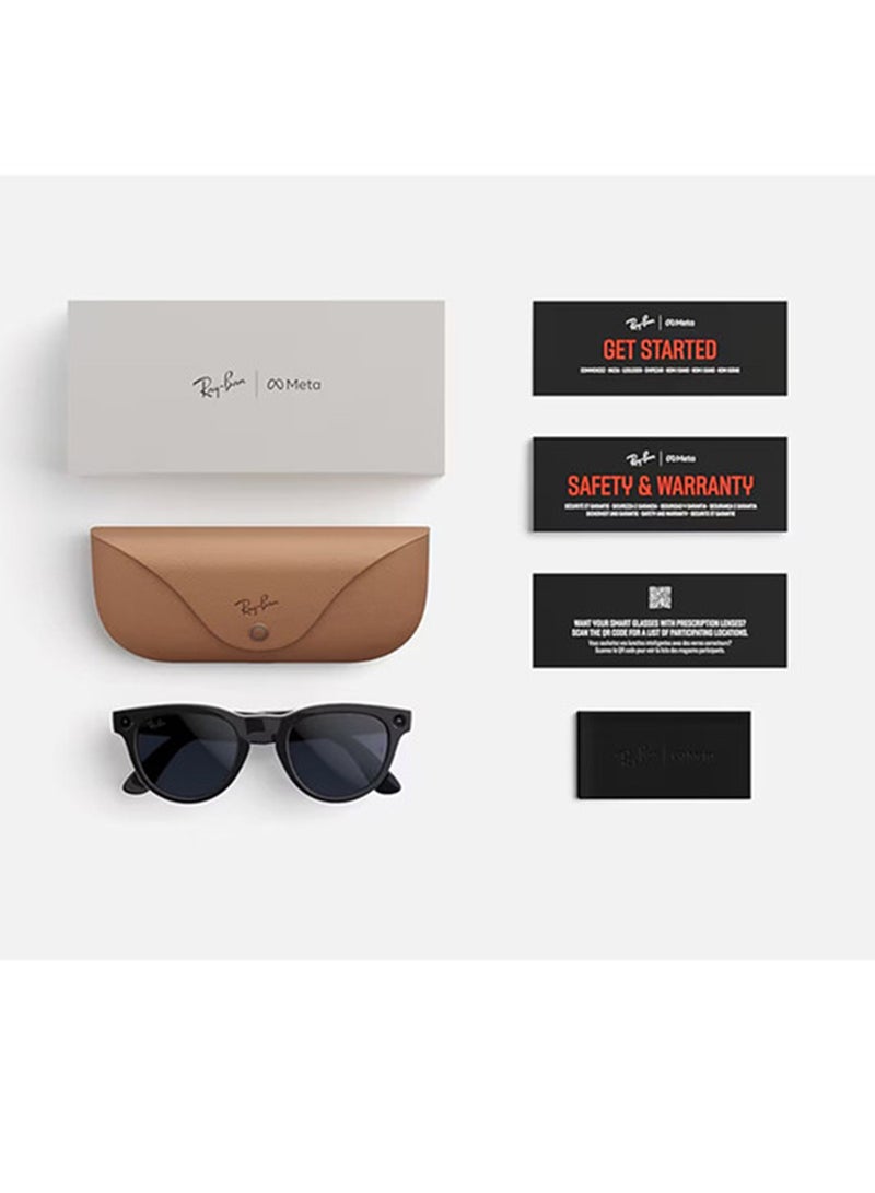 راي بان RAY-BAN | META HEADLINER (Gen 2) Frame Matte Black Lenses Clear Matte Black - Image 4