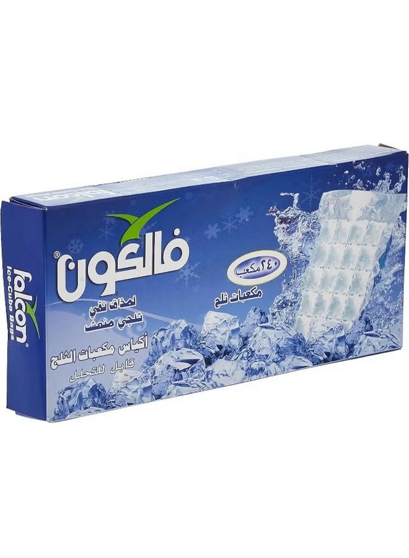 Falcon Bideradable Ice Cube Bags 240 Pieces Pack Multicolor 240None - Image 2