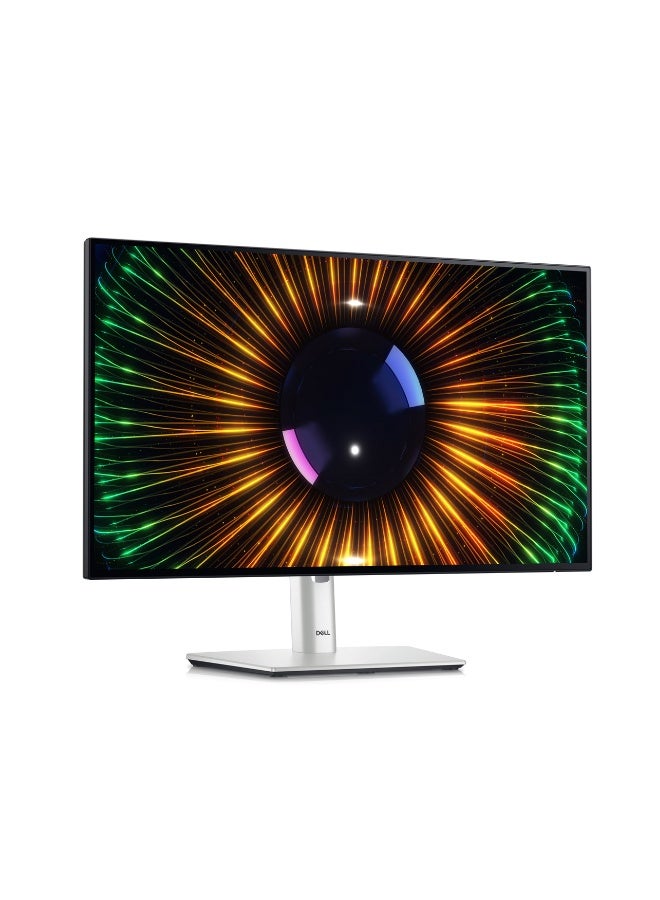 ديل Dell UltraSharp U2424H 23.8-inch FHD IPS Monitor, 120Hz, ComfortView Plus, Adjustable Stand, HDMI & DisplayPort Platinum Silver - Image 1