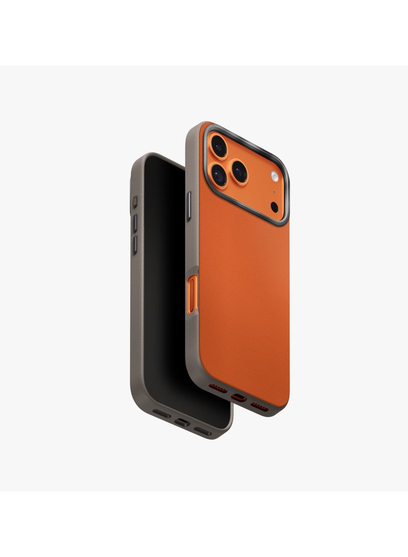 يونيك هجين آيفون 17 برو ماكس (2025) 6.9 شحن ماج كليك لايدن دي إس - برتقالي لهب - Image 1