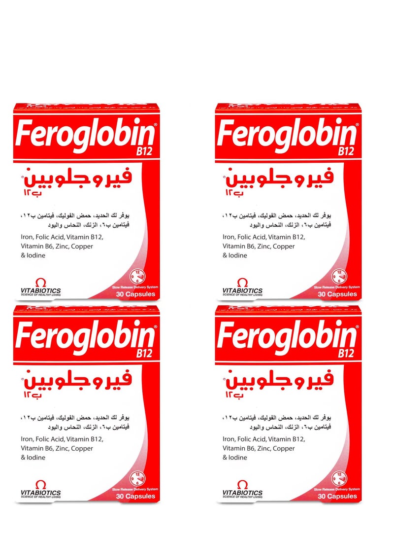 فيتابيوتيكس عبوة من 4 كبسولات ب12 30 كبسولة - Image 1