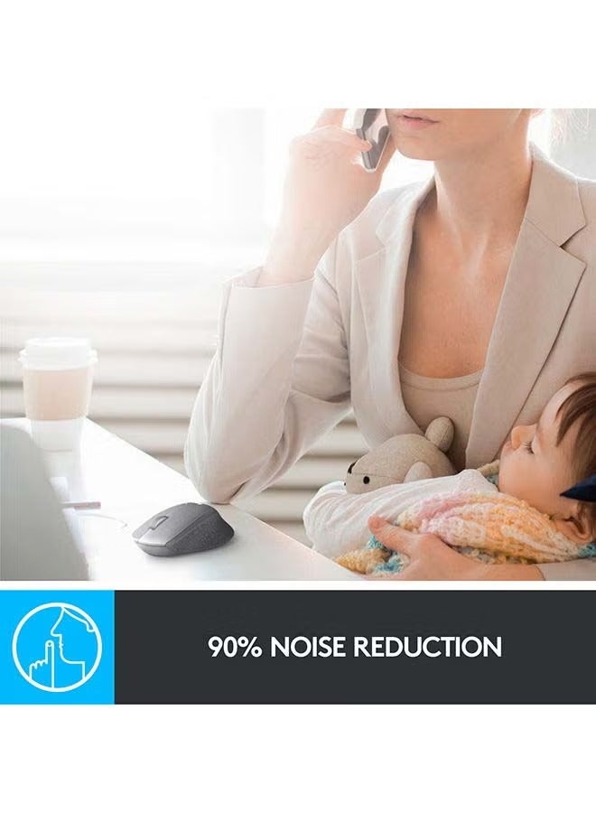 لوجيتيك M330 Silent Wireless Mouse Black - Image 3