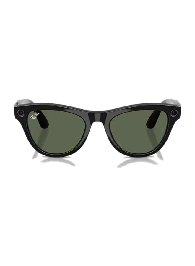 راي بان إطار META SKYLER (الجيل 2) عدسات سوداء لامعة G-15 خضراء - Image 2