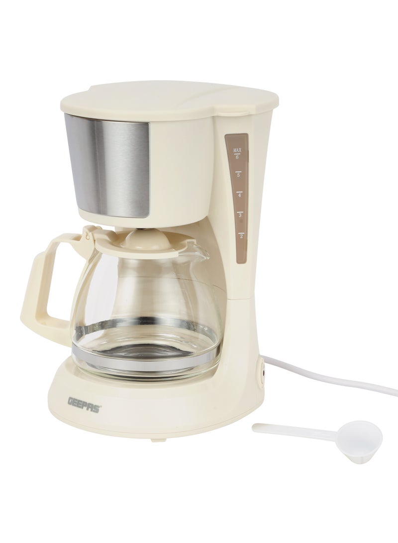 جيباس صانعة القهوة بالتنقيط 600 واط آلة تخمير سريعة مع جرة زجاجية متينة | فلتر نايلون قابل لإعادة الاستخدام، نظام مضاد للتنقيط ومؤشر مستوى الماء | صانعة قهوة كهربائية مدمجة | GCM41527 - Image 1