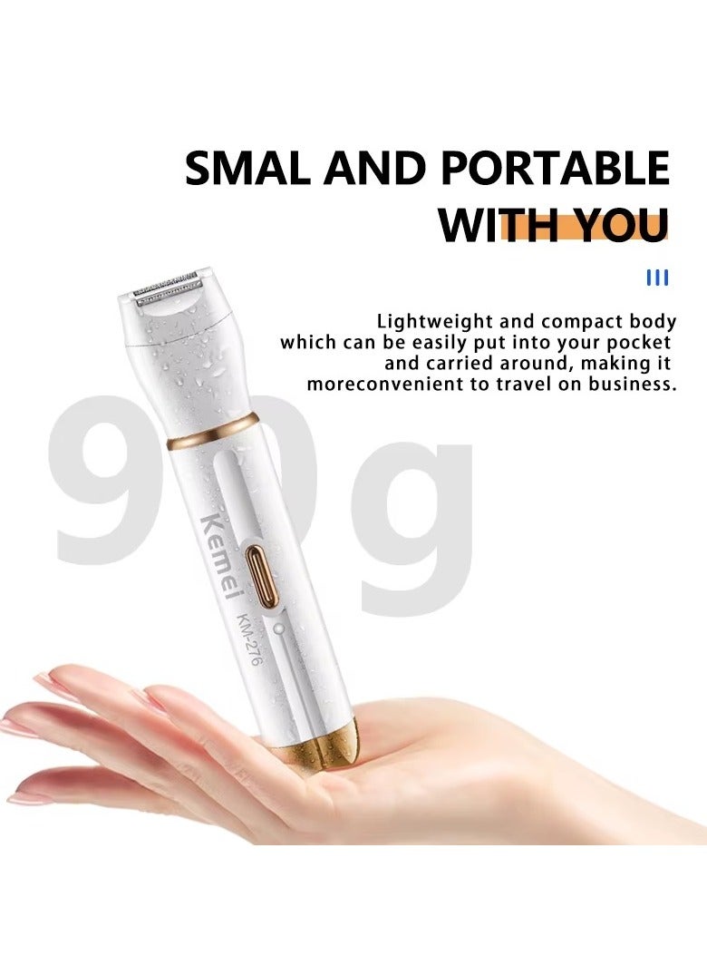 KEMEI 4-in-1 Rechargeable Women's Shaver and Eyebrow Trimmer KM-276 - Image 3