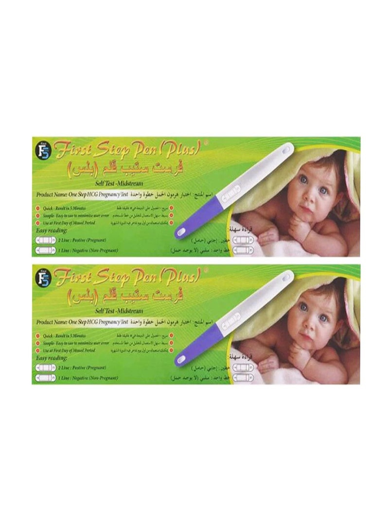 First Step Pack Of 2 First Step Plus Pregnancy Test Device - Image 1