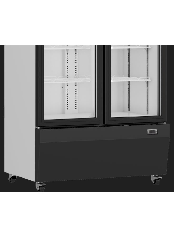 أفترون ثلاجة أفترون بسعة 568 لتر إجمالي و 487 لتر صافي، باب مزدوج، عرض مشروبات عمودي، موفرة للطاقة، منخفضة الضوضاء، أبيض/أسود، AFSC750FC-HD، ضمان لمدة سنة. - Image 3