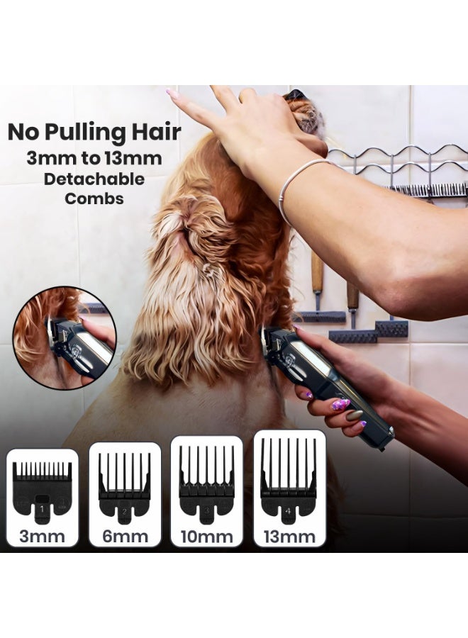 في جي آر مقص شعر الحيوانات الأليفة القابل لإعادة الشحن من VGR، فضي - V-201 - Image 3