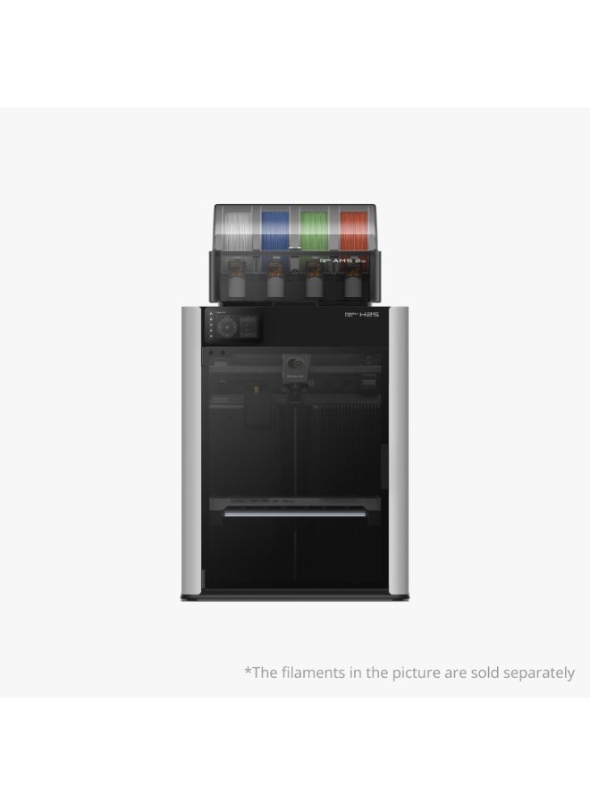 بامبو لاب H2S AMS Combo, H2S 3D Printer and AMS 2 Pro, Support Multi-Color 3D Printing, 340×320×340mm³ Build Volume, Up to 1000 mm/s High Speed & 350°C Hotend, Full-Auto Calibration, Active Chamber Heating & AI Monitoring, ≤50 dB Quiet CoreXY FDM 3D Printer black - Image 2