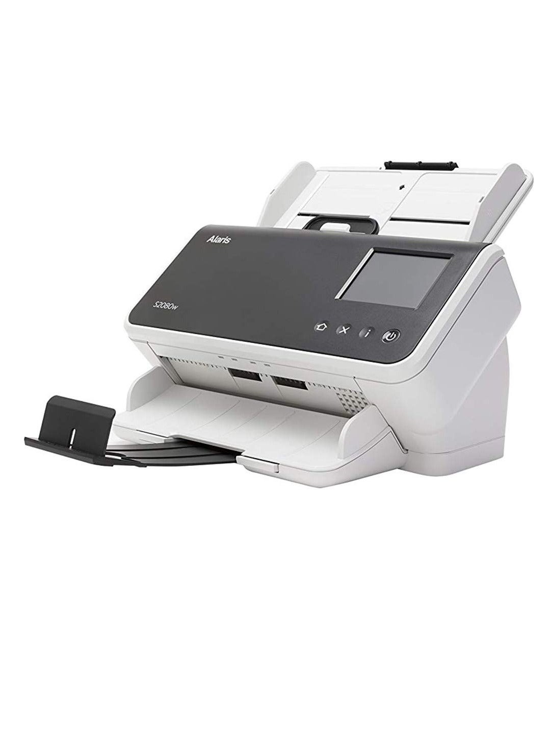 Alaris S2080W Sheetfed Scanner 80ppm A4 Business Document Scanner with Wireless and USB Connectivity, 80-Sheet Automatic Feeder, 600 DPI CCD Resolution, LED Light Source, High-Speed Professional Office Scanner for Paper, Photo, Business Cards, Invoices, Contracts, Receipts, Efficient Document Management, Ideal for Workgroups and Enterprise Workflows, Durable 36W Power-Saving Design with Reliable Kodak Quality S2080W