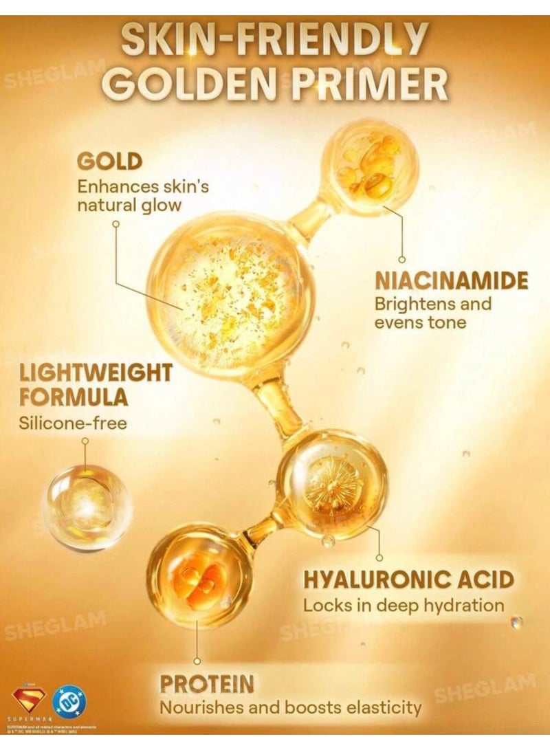 SHEGLAM Good Grip Glow Illuminating Primer gold - Image 5