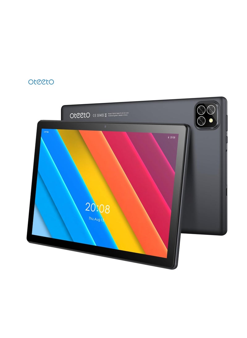 Oteeto TAB 10 Pro Plus/Single SIM 5G Network/8GB RAM + 512GBG ROM/5G Wifi/8000 mAh/8MP Front + 13MP Rear Camera/Quad Core 2.0GHz Processor/Android 13/Includes Keyboard,Mouse,Touch Pen,OTG,Flip Cover (Gray) - Image 2