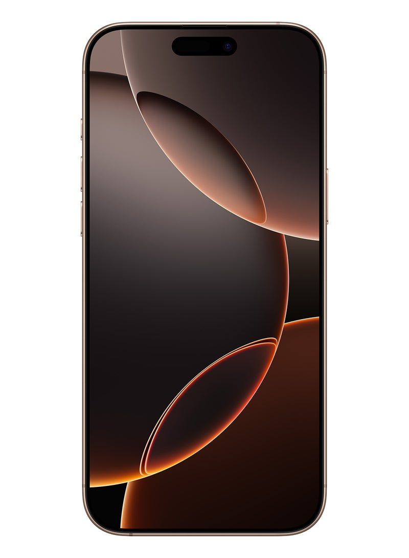 ابل  Renewed - iPhone 16 Pro Max 256GB Desert Titanium 5G (E-sim only) With FaceTime - USA Version - Image 2