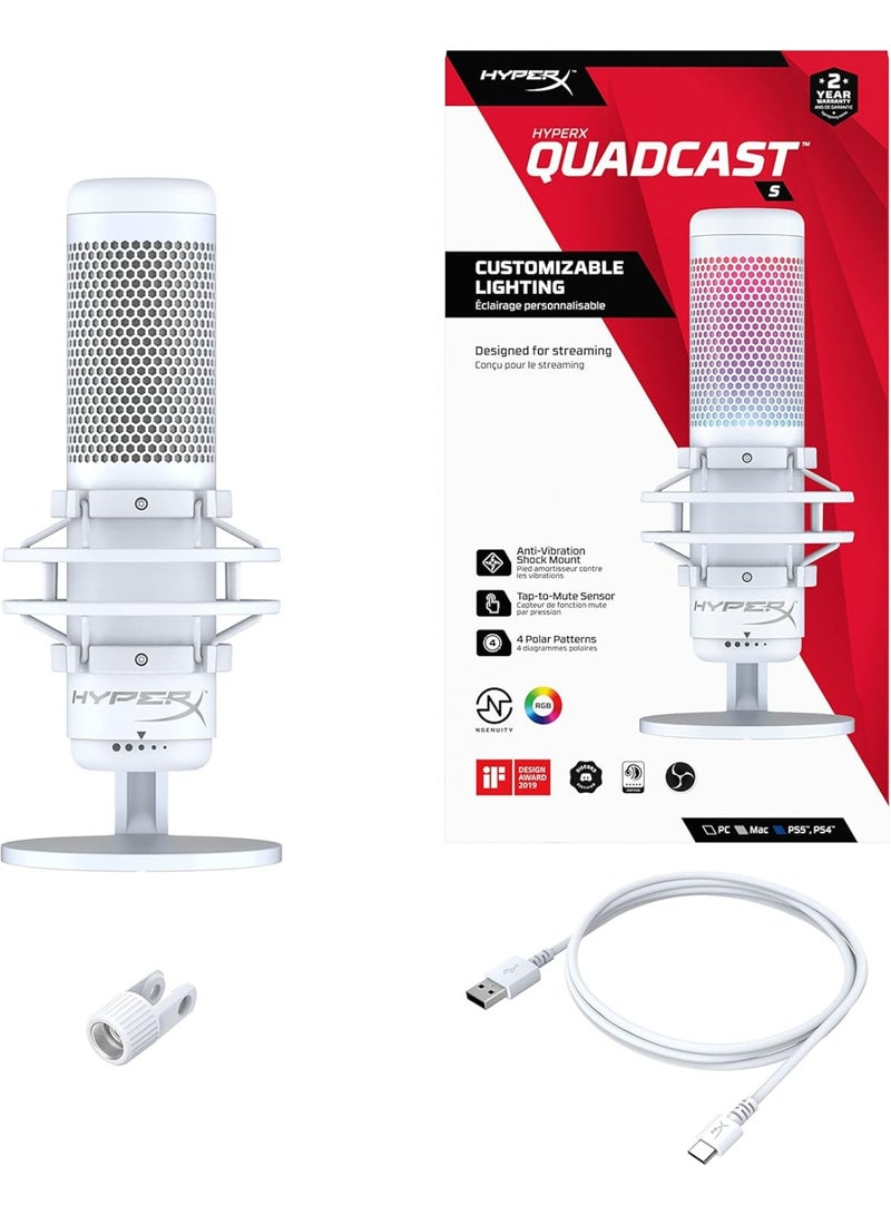 HYPERX QuadCast S White, 519P0AA - Image 2