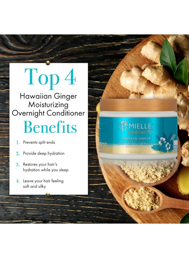 MIELLE Moisture RX | Hawaiian Ginger | Moisturizing Overnight Conditioner 340grams - Image 2