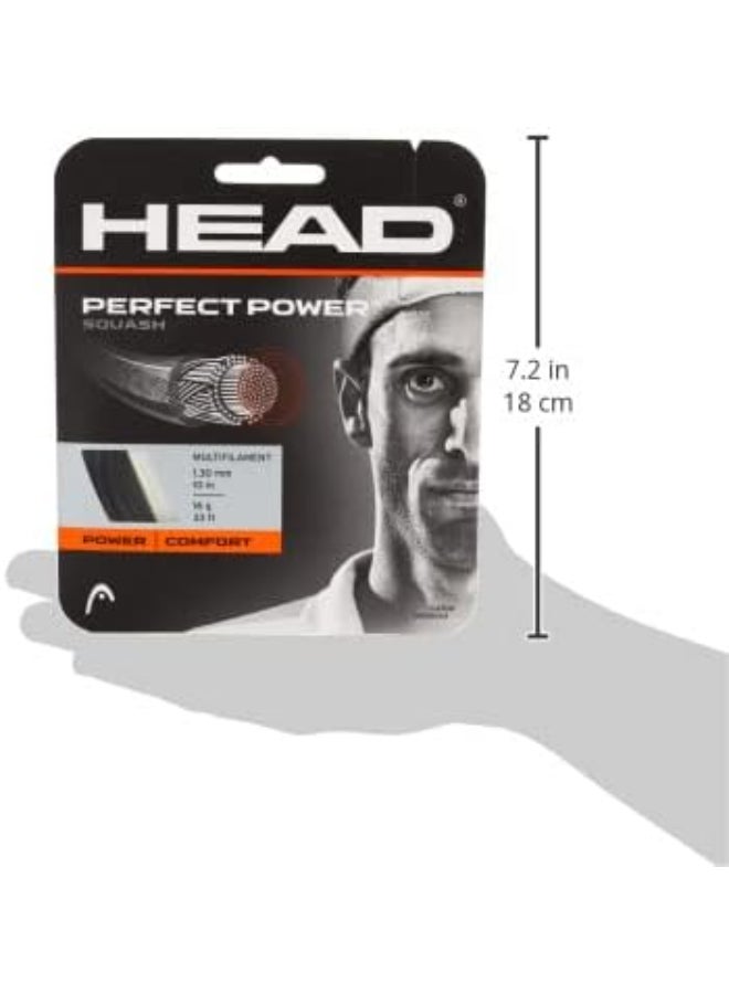 HEAD Perfect Power Squash String – 10m Premium 1.25mm String for Maximum Power & Durability - Image 3