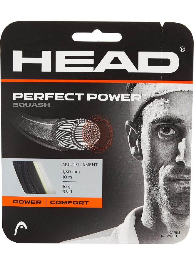 HEAD Perfect Power Squash String – 10m Premium 1.25mm String for Maximum Power & Durability - Image 1