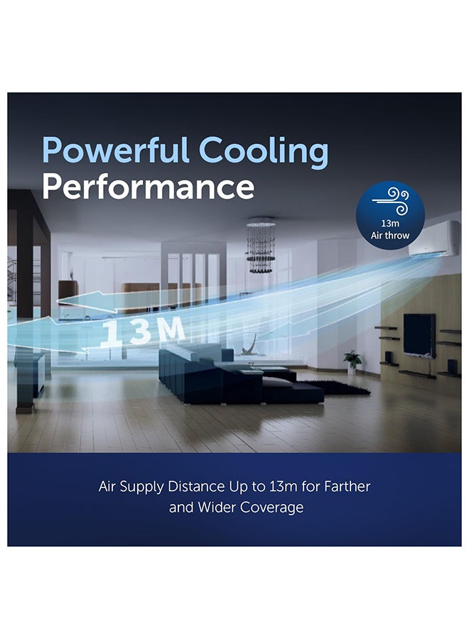 غراي مكيف هواء محمول جري 1 طن مع تحكم عن بُعد، حماية قفل الأطفال، شاشة LED، تدفق هواء يصل إلى 12 متر، وظيفة وضع النوم، ضاغط دوار، Q4MATIC-P12C3 - ضمان كامل للقطع لمدة 5 سنوات - Image 3