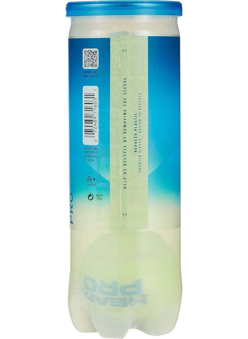 HEAD Pro Tennis Balls – Pack Of 3 – Premium Pressurized Balls For Consistent Bounce And Durability - Image 3