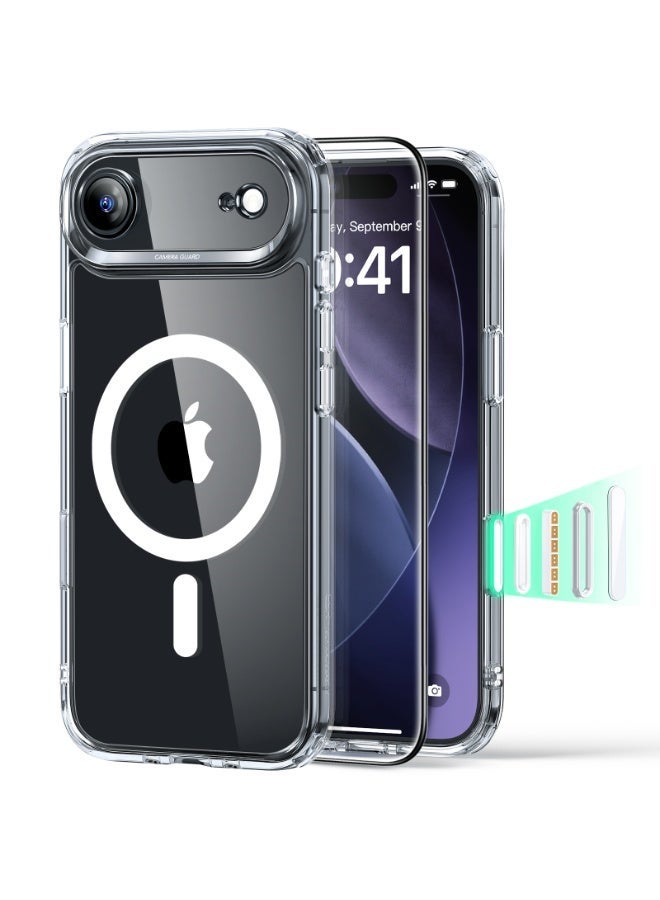 ESR Classic Hybrid Magnetic Case (Camera Control) Set, Compatible with iPhone 17 Air, Clear (Screen Protector+Magsafe case) Clear - Image 1