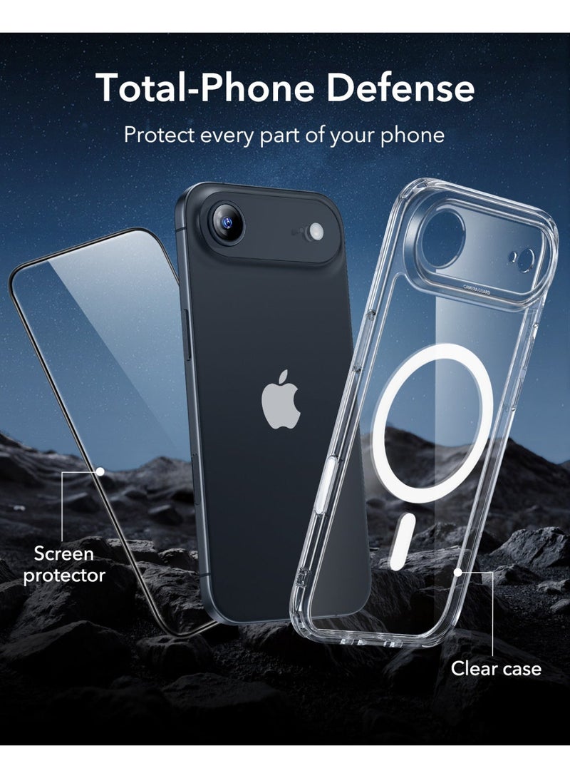 ESR Classic Hybrid Magnetic Case (Camera Control) Set, Compatible with iPhone 17 Air, Clear (Screen Protector+Magsafe case) Clear - Image 4