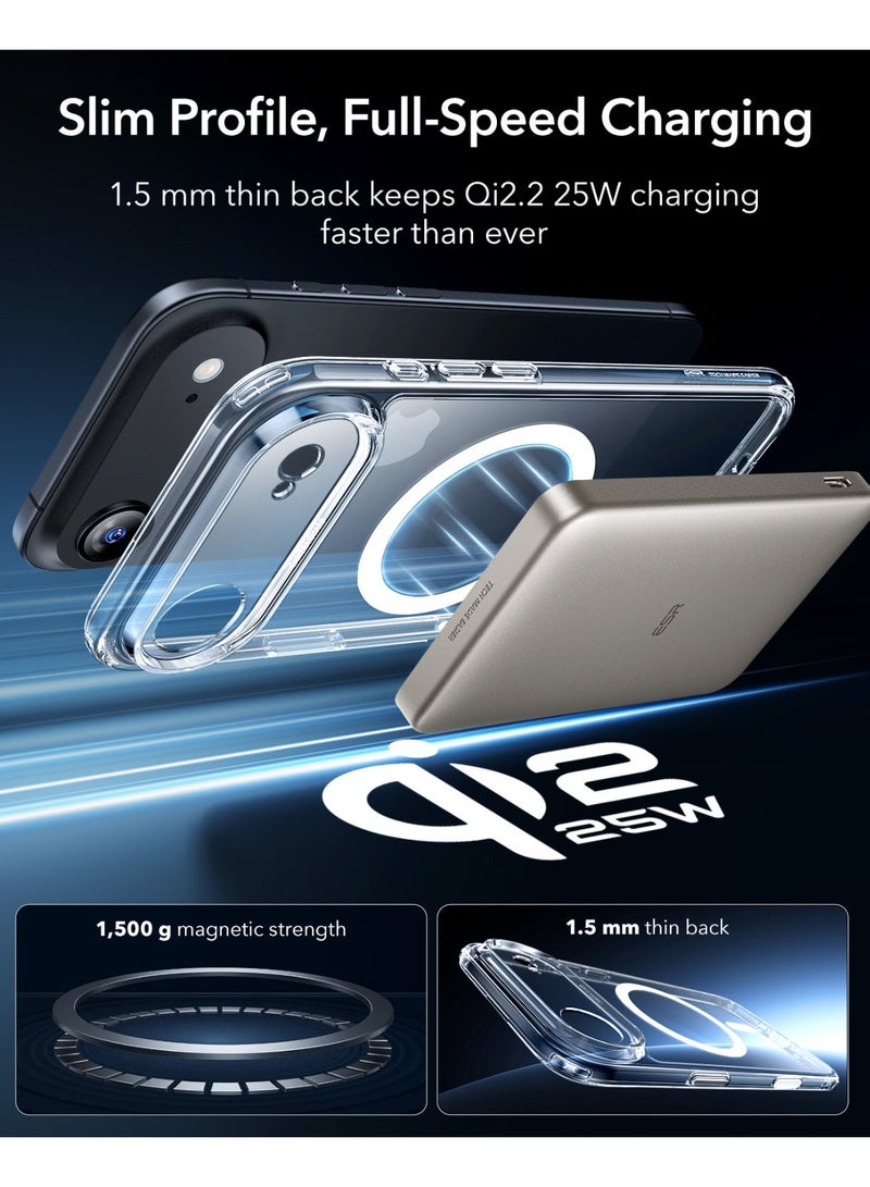 ESR Classic Hybrid Magnetic Case (Camera Control) Set, Compatible with iPhone 17 Air, Clear (Screen Protector+Magsafe case) Clear - Image 5