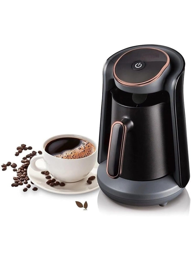 DLC Turkish Coffee Maker, 800W Electric Coffee Machine, 300ML Capacity, Fast and Authentic Brew, 2-Year Warranty, Black 300 ml 800 W 7323 black - Image 1