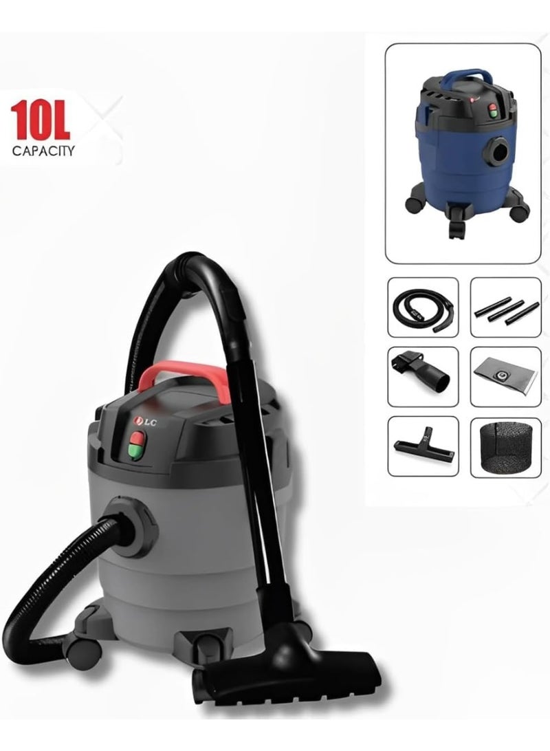 DLC 3-in-1 Wet & Dry Vacuum Cleaner with Powerful Suction & Blower – Multi-Filtration, Heavy-Duty 10L Tank, 220-240V – Ideal for Home, Garage, Workshop & Office 10 L 1200 W 36360 Gay - Image 3