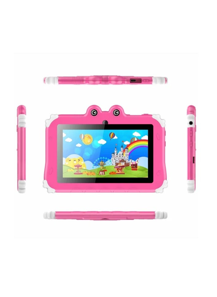 Oteeto TAB 6 Kids Tablet 4GB RAM + 128GB ROM 7-Inch IPS LCD / Quad-Core 1.3 GHz Processor/2MP Front + 5MP Rear Camera / 3500mAh Battery / Wifi / Android 13 /Includes Tablet PC, Charger, Micro Cable, Screen protector, User manual, Bracelet And Touch Pen - Image 3