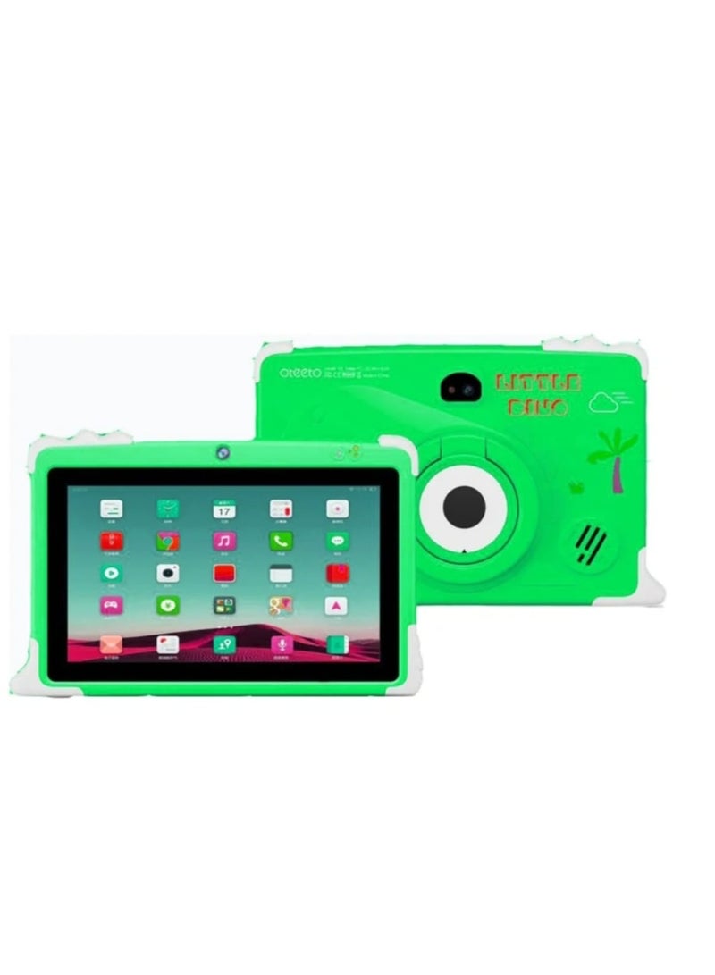 Oteeto Tab K2 Kids Tablet – 7" HD Display, Android, Parental Control, Learning Apps, WiFi, Kid-Proof Case – Educational Tablet for Kids (Ages 3–12), Green - Image 1