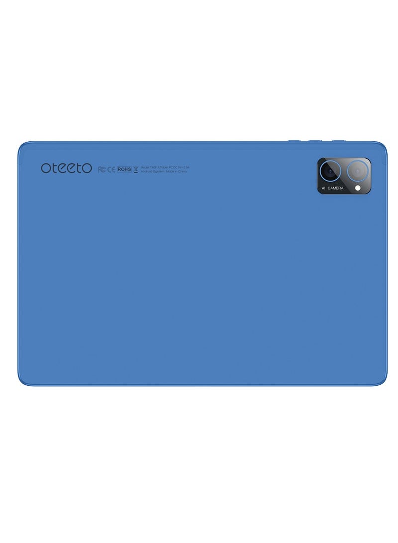 Oteeto TAB 11 Pro Tablet/10.1 Inch IPS LCD/8GB RAM + 512 GB ROM/5G Network/6000 mAh/8MP Front + 13MP Rear Camera/Octa Core 1.8GHz/Android 13/Includes Keyboard,Touch Pen,Mouse (Blue) - Image 4