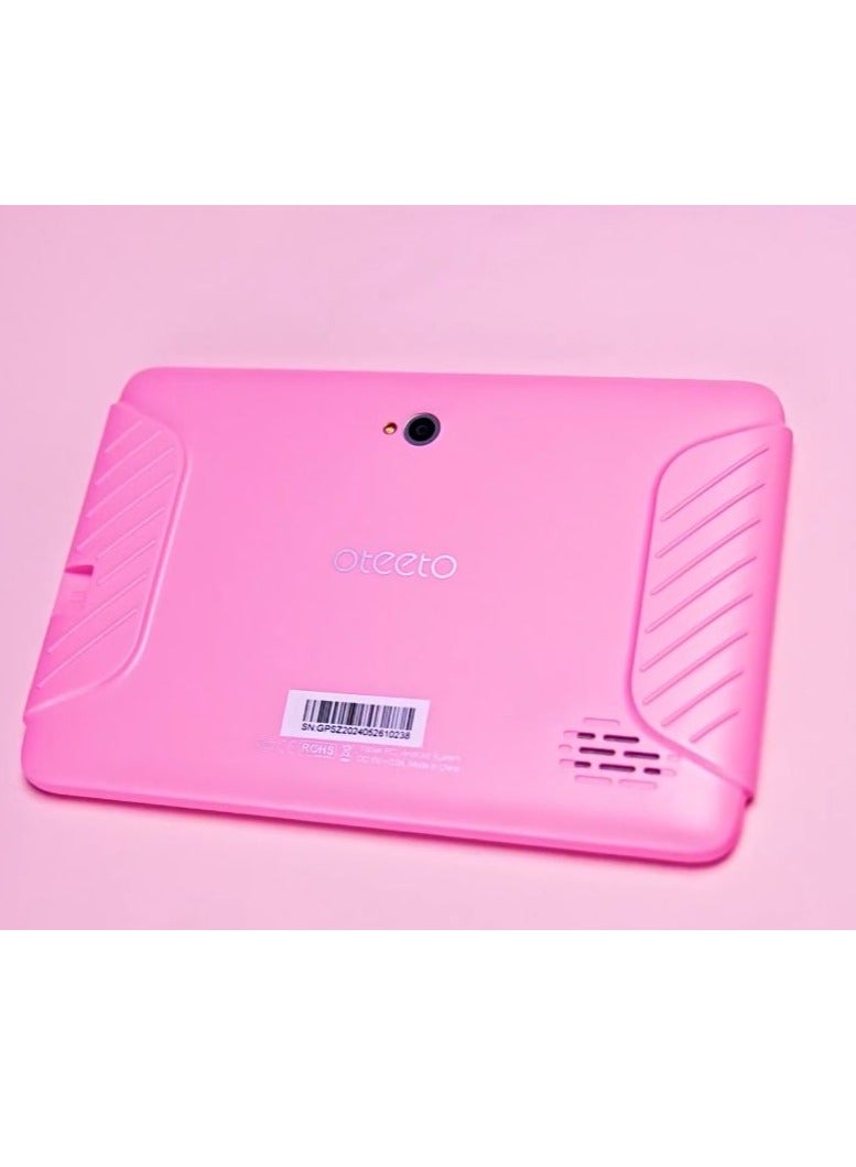 Oteeto Tab 4 Kids, 4GB RAM, 128GB ROM, 7 Inch IPS Display, 3000 mAh Battery, Toughened Glass, Android Kids 5G Wi-Fi Tablet (Pink) - Image 2