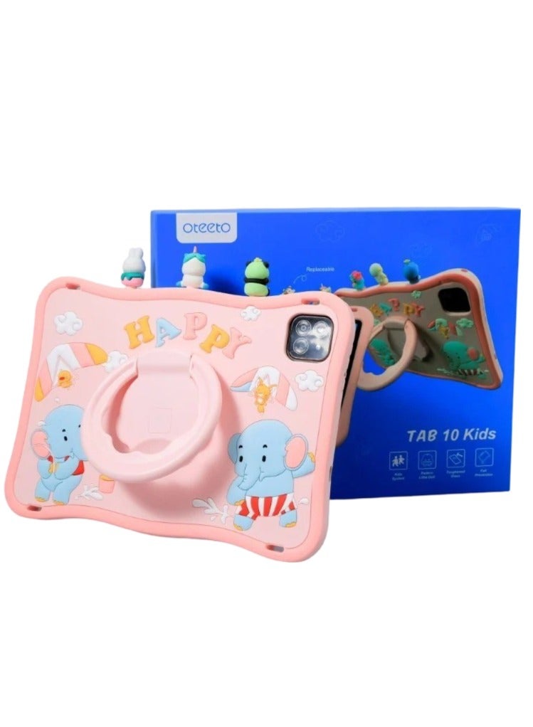 Oteeto Tab 10 Kids 10.1-Inch Display Tablet With 6GB RAM 128GB ROM And 8000 mAh Battery - Gray+Pink - Image 4