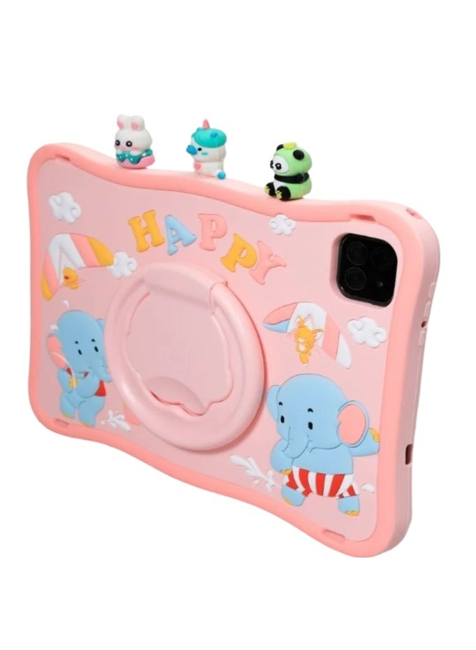 Oteeto Tab 10 Kids 10.1-Inch Display Tablet With 6GB RAM 128GB ROM And 8000 mAh Battery - Gray+Pink - Image 2